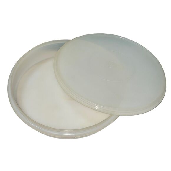 Vintage Tupperware Cupcake Pie Vegetable Keeper Storage w Lid 12” Round 224 242 - Picture 6 of 11